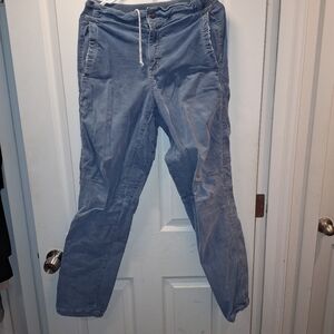 Chillaz Blue Corduroy Climbing Pants Handmade Medium